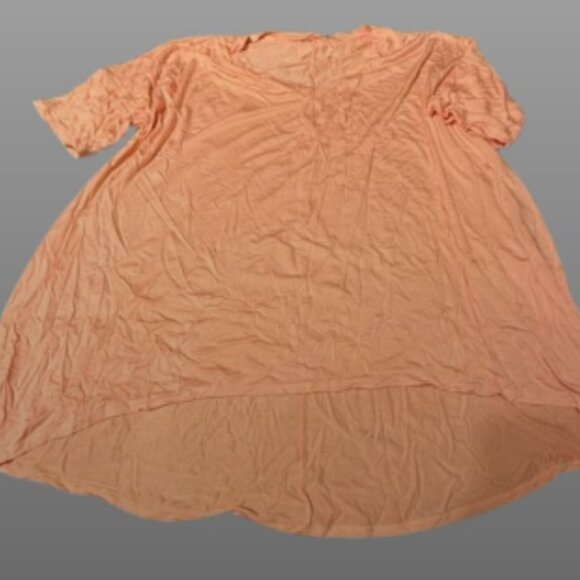 Peach V Neck Oversized Top 4023 NWT Boutique - Picture 7 of 7